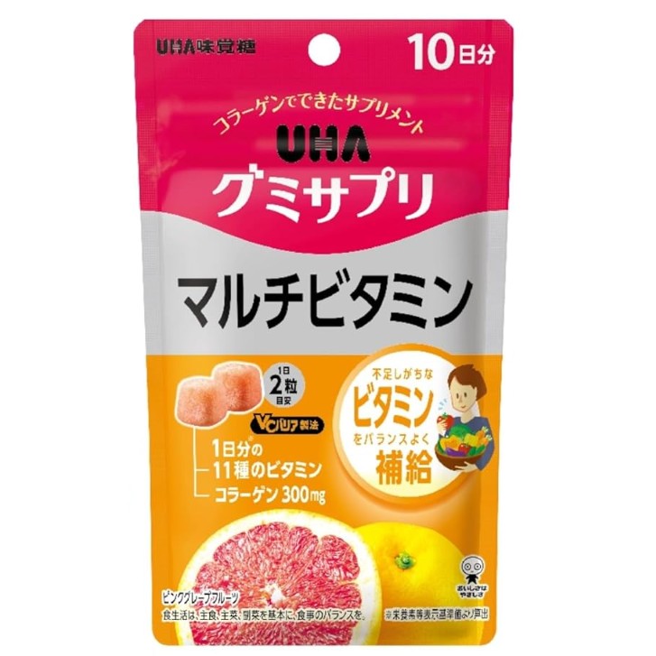 [UHA] 營養補充軟糖 (綜合維他命) 10日分/20粒 [日] #HEALTH